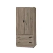 【ASSARI】2.7x6尺派蒙附抽雙門衣櫃(寬81x深60x高179cm)