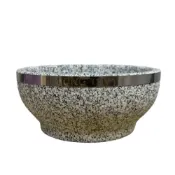 (店+)韓式石鍋-金屬邊框 石鍋碗 18CM 石鍋拌飯