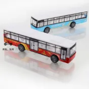 【加長巴士 警察車/消防車】【台灣出貨】大巴模型車 遊覽車 旅遊巴士 巴士玩具車 玩具巴士 旅行巴士模型車