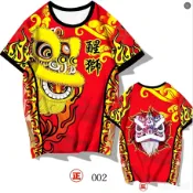 男士T恤舞獅服舞獅服舞獅舞龍服舞獅頭T恤短袖演出