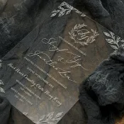 超華麗有機玻璃Acrylic透明西式喜帖設計PPWEDDING原創邀請咭