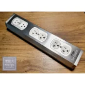 《免運 現貨》紫銅古河尾座 六孔發燒音響手工排插 10mm超厚鋁合金機身 音響擴大機發燒電源線 IG8300 4181