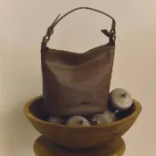 【ZODENCE 佐登司】OMBRA植鞣真皮手提斜背水桶包-小-多色 (肩背包/HOBO包)