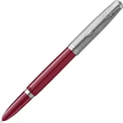【PARKER】派克 51復刻版 銀蓋紅桿 鋼筆