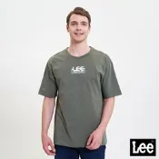 Lee 男款 小Logo寬版短袖圓領T恤 軍綠 Urban Riders