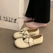 兩穿單鞋女夏季溫柔風平底鞋子瑪麗珍小皮鞋法式豆豆鞋秋【步行者戶外生活館】