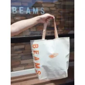 beams 不織布覆膜手提袋防水手拎袋結實耐磨中號收納袋手提包隨身包環保包環保袋