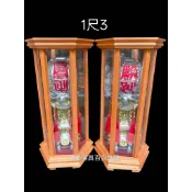 {凡塵佛俱百貨批發}神明燈 太子樓 錫燈 精工高級  1尺/1尺3太子樓燈 附玻璃木框 台灣安全電線