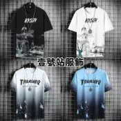 韓版夏季衣服 素t 潮流 日系 短袖T恤 男生 寬鬆 嘻哈 大尺碼 情侶 五分袖 男t 短T（ZW007）【壹號站】