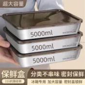 🔥桃園出貨🔥316品級不鏽鋼餃子盤保鮮盒 收納盒帶蓋多用方盤 冷凍餃子盒
