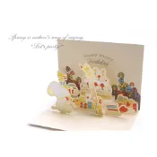 PEANUTS 史努比立體蛋糕生日卡片 史努比 立體卡片 卡片 立體 生日卡 生日卡片 SNOOPY CR NI