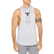 [全新正品] Under Armour Project Rock Hoodie Tank 圓弧挖背訓練 連帽背心