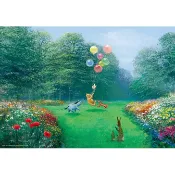 〈熊葛〉 全新現貨正版  Tenyo 小熊維尼 維尼 跳跳虎 小豬 屹耳 小荳 羅賓 草地款 1000片 油畫拼圖 拼圖