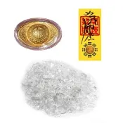 【A1 寶石】白水晶碎石-招財金元寶開運超值二入組-財神廟過香爐金山銀山通通來-補足各方運勢