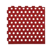 蜂巢組合地墊-紅 4入 30*30*1.2cm