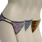 【賽凡絲】狂野迷情純蠶絲內褲(紫印花)