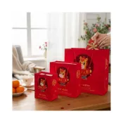 (店+)禮品紙袋 馬年 卡通紙袋 紅酒袋 購物袋 過年禮盒 新年包裝 春節 手提袋 禮品袋 新年手提袋