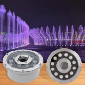 熱銷 LED噴泉燈 水池燈 水底燈 防水魚池燈 景觀燈 七彩變光水池燈 噴泉燈 銀瑞百貨屋