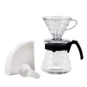 【百利市購物中心】HARIO V60系列手沖咖啡套組 (咖啡濾杯+咖啡壺)