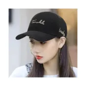 (店+)【臺潮好運】棒球帽網帽女士 鴨舌帽韓版潮牌 防曬遮陽帽百搭帽子 時尚太陽帽夏季