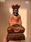 神像 佛像 拜拜用具 老體手雕清水祖師 標價就是賣價一圖一物 -712