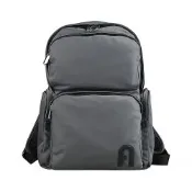 FURLA MAN ORION 立體拱門LOGO尼龍後背包(灰)