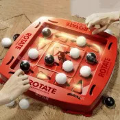 🌟台灣賣家🌟四連旋轉棋 四連棋軌道邏輯棋盤遊戲 益智兒童棋盤