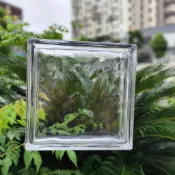 優選熱銷🥇 訂金 新款冰影紋實心時尚水晶磚玻璃牆屏風隔斷網紅牆衛生間透明玻璃磚
