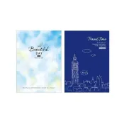 (店+)【SEASON 四季紙品禮品】空白筆記 16K-大笨鐘/藍色羽毛