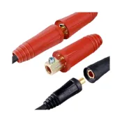 (店+)快速接頭 電線對接器 電纜線快速接頭 歐式電焊機接頭 焊接電纜插頭 純銅焊把線連接器