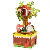 《Robotime》木製 音樂盒 AM408 樹屋 東喬精品百貨