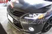 oo本國之光oo 全新 豐田 10 11 12 13 ALTIS 10.5代 導光條 黑框光圈魚眼 大燈 一對 台灣製造