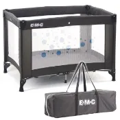 EMC  輕巧型安全嬰兒床(具遊戲功能)(深咖啡)