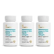 【壽滿趣】xtendife紐西蘭高DHA頂級濃縮魚油膠囊迷你/兒童版(120粒x3)