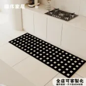 方格 可客製 廚房地墊 矽藻土 珪藻土軟地墊 長條 吸水吸油 軟式矽藻土地墊 大尺寸 速幹止滑 長型 防滑脚踏墊
