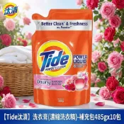 【HOTAI購】(預購)🔥【Tide汰漬】洗衣膏(濃縮洗衣精)花園花香-補充包485gx10包-平輸商品(9/29依訂單順序出貨)