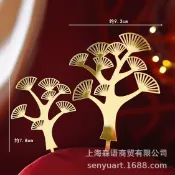 🥂派對女王~祝壽 松樹2件套裝 壓克力 烘焙蛋糕裝飾擺件萬壽無疆仙鶴插卡壽公壽婆壽桃中式生日壽宴