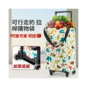 (店+)✈️免運 買菜推車 購物手拉車 採購拖車 加粗拉桿購物車購物袋大容量便攜拉桿家用買菜小拉車折疊拖車