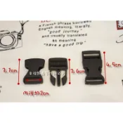 幸福瓢蟲~塑料插扣2cm-黑色#006810/扣具/背包、織帶扣頭/塑鋼(3入)/幸福瓢蟲手作雜貨