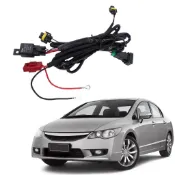 霧燈開關接線套件 16AWG 加厚線芯 40A 4 針繼電器替換件，適用於 Fit HR-V Ridgeline