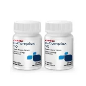 【GNC 健安喜】維生素B群50食品錠 60錠/瓶x2入組(完整10種綜合B群/牛磺酸/長效釋放持續充電)