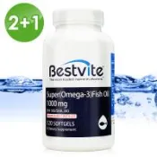 【美國BestVite】必賜力超級OMEGA-3魚油膠囊2+1組加一元多一件 (共計120顆*3瓶)