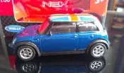 【珍愛玩具】WELLY威力經典名車大賞MINI COOPER(藍)1:60全家正品 非tomy tomica