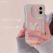 保護殼 超仙鐳射愛心適用iphone15/14/13pro max蘋果12手機殼11網紅xr女xs韓系x