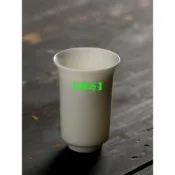 高級羊脂玉白瓷茶杯 高腳聞香杯 品茗杯 家用茶具