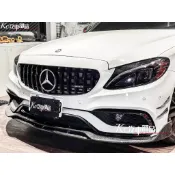 Kc汽車部品 賓士 Benz W205 S205 C205 [F] 前下巴 碳纖維 改63保專用 C300