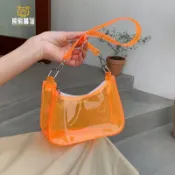 （客製化）果凍包 包包 新款 女包 2025 網紅同款 透明 果凍包 手提 腋下包 糖果色 塑膠 訂製 熊熊訂製