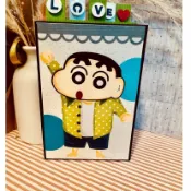 ❤️下單三天出貨❤️蠟筆小新五摺式抽抽卡 手工卡片 節慶卡片 生日卡片 萬用卡片 情人節卡片 機關卡 瀑布卡