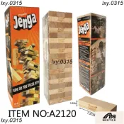 Jenga疊疊樂玩具聚會桌麵遊戲兒童親子成人木頭塊多米諾骨牌DFBDF3