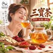 【和春堂】人人都愛 三寶茶(10入/包)🍵 黃耆、紅棗、枸杞 四季好茶 純漢方茶包 黃金三寶茶 養生茶 食品批發